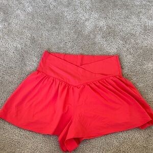 Aerie Vibrant Red Athletic Shorts